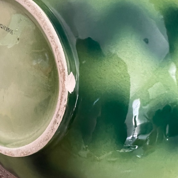 VTG Porcelain Watermelon Shaped Basket/Tray, Handpainted, Italy, Fruit Bowl - Picture 7 of 13